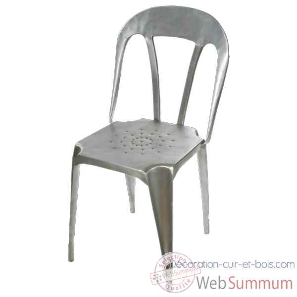 Chaise Metal couleur grise Hindigo -JE11GREY