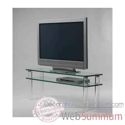 Table tele 130x35x48 Marais pour ecran LCD ou plasma -MTV130