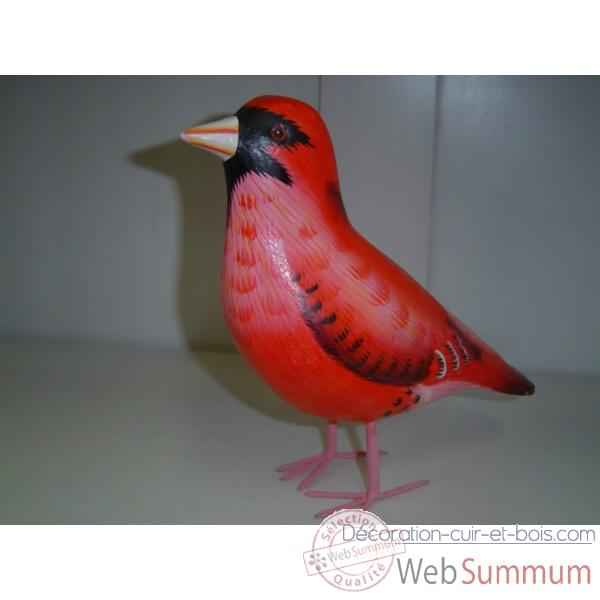 Cardinal en bois Animaux Bois -lcdm048