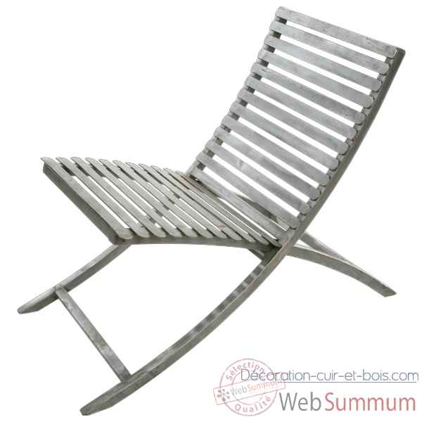 Chaise Metal jardin couleur blanche Hindigo -JE12WHI