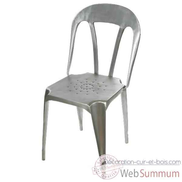 Chaise Metal couleur patine rouille Hindigo -JE11ACI