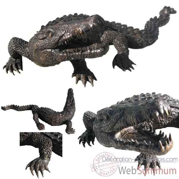 Crocodile en bronze -BRZ44