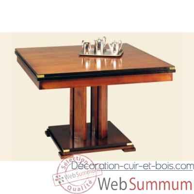 Table de repas \'Square\', avec patine, avec 1 allonge de 50 cm, époque 19ème - 120 x 78 x 120 cm - SQ-059b