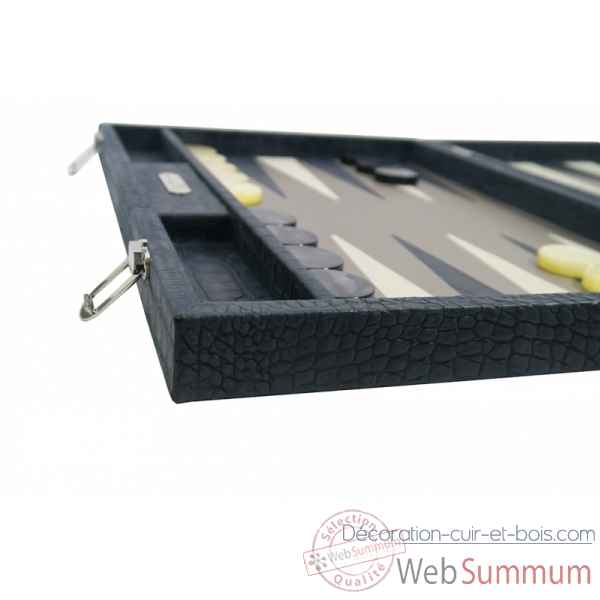 Backgammon alain cuir facon alligator competition petrole -B672-p -9