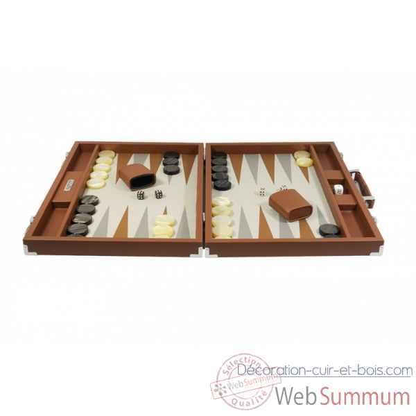Backgammon basile toile buffle competition chataigne -B620-c -5