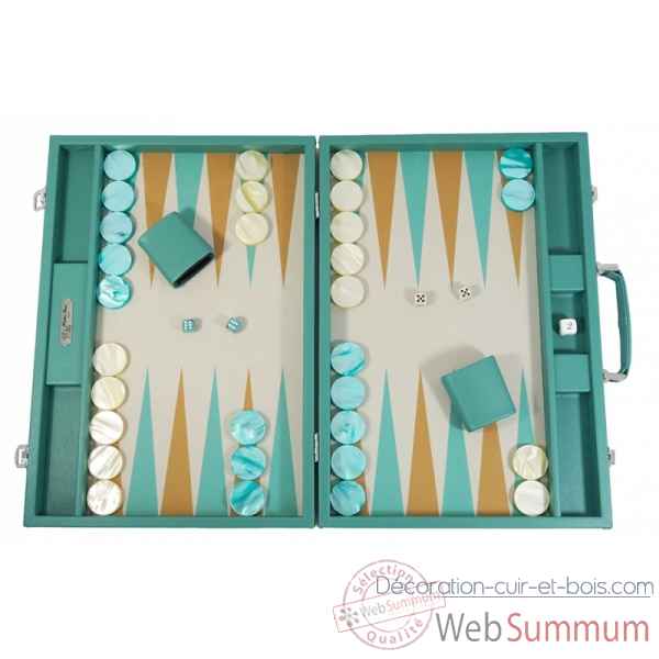 Backgammon basile toile buffle competition vert -B620-v
