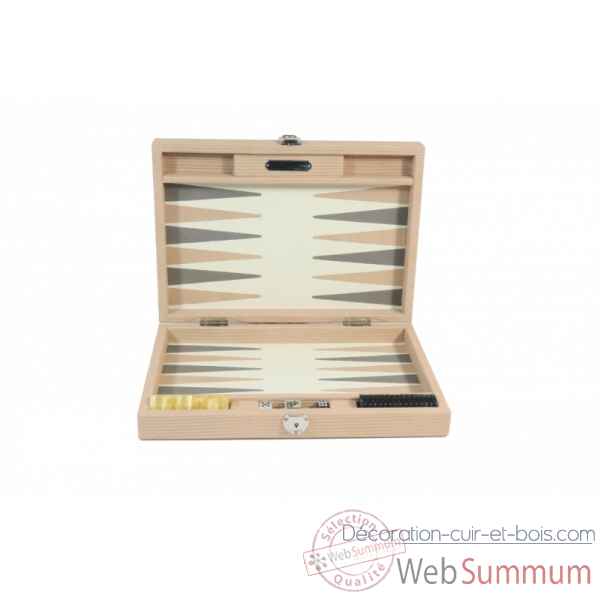 Backgammon camille cuir couture medium poudre -B71L-p -3
