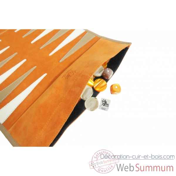 Backgammon de voyage victor velours claw -BR106C-cl -3