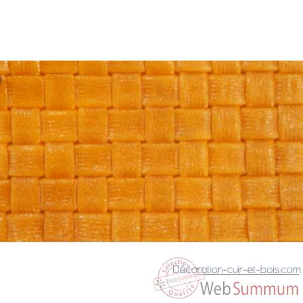 Backgammon noe cuir natte medium orange -B67L-o -8
