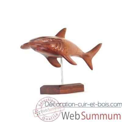 Video Lasterne - Les miniatures sur socle  - Le requin marteau en chasse - 50 cm - Last-ARE051S-R