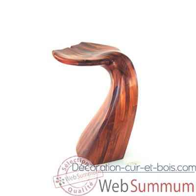 Tabouret de bar - Queue de baleine en bois de Rauli - Hauteur 77 cm - LAST-MQU077-R
