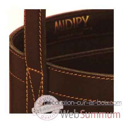 Midi Bar Single Midipy en cuir Chocolat -mid025