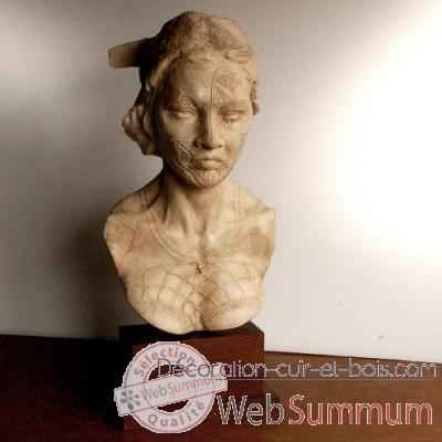 Buste de femme maori Objet de Curiosite -SCU004