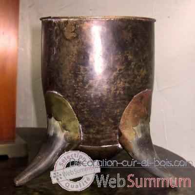 Petite coupe en cuivre martele Objet de Curiosite -DC005