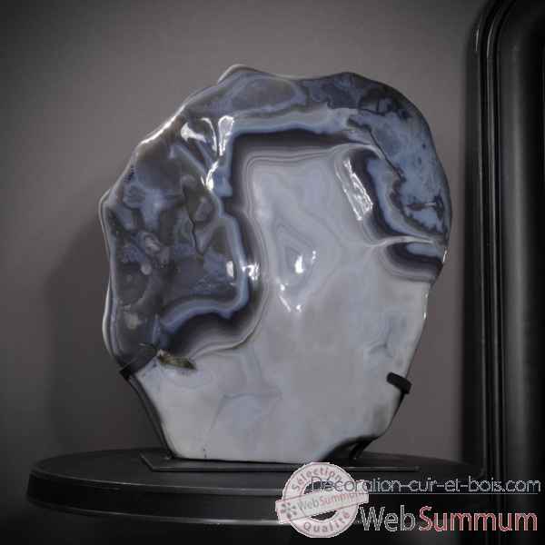 Bloc d'agate bleue - 45kg Objet de Curiosite -PUMI460