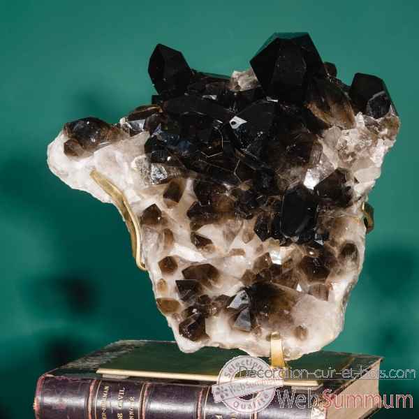 Bloc multipointes quartz noir 9.5kg Objet de Curiosite -PUMI1018