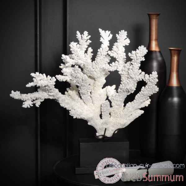 Corail branche blanche tgm Objet de Curiosite -CO262-14