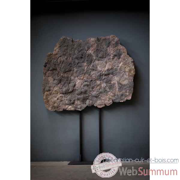 Crinoide en plaque 137x168cm sur socle fer Objet de Curiosite -PUFO100