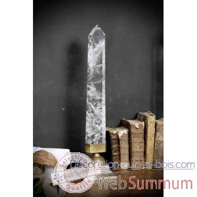 Cristal de roche ht43-50cm Objet de Curiosite -PUMI295-X