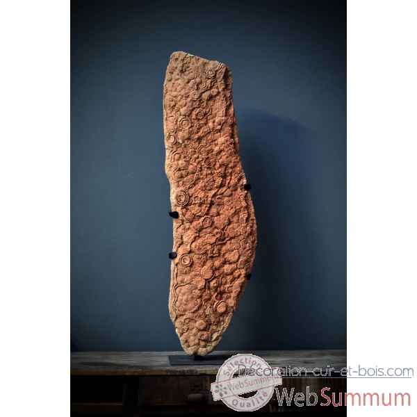 Stromatolite en plaque errodee 127x37cm Objet de Curiosite -PUFO128