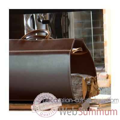 Porte buches Midipy en cuir Chocolat -mid015