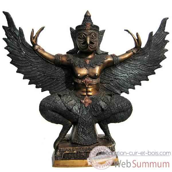 Statuette divinité hindouiste en bronze -BRZ542-33
