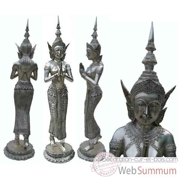 Statuette divinites Thai en bronze -BRZ262A
