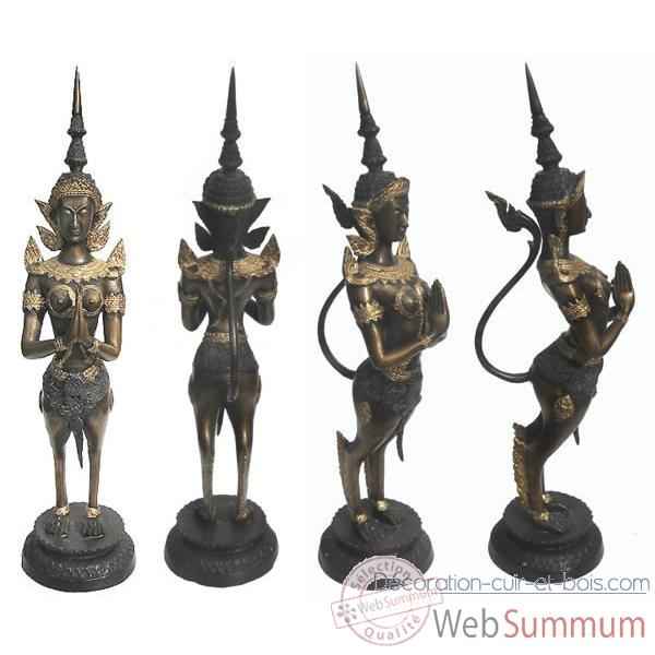 Statuette divinites Thai en bronze -BRZ448