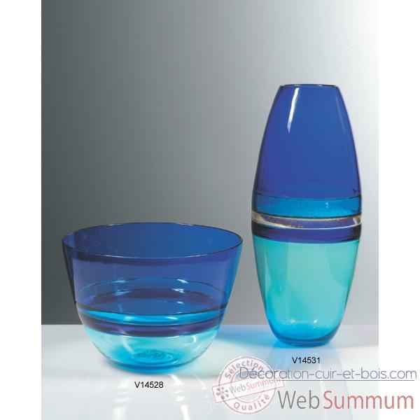 Vase olive en verre Formia -V14531
