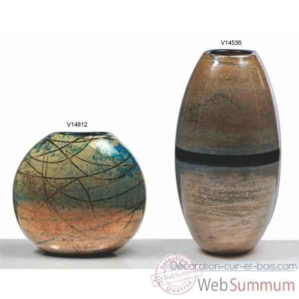 Vase olive en verre Formia -V14536